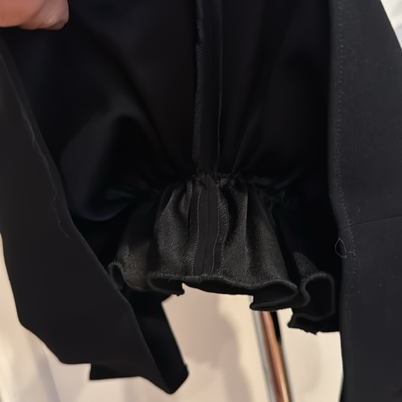 Balenciaga Black Mini Cocktail Skirt with Ruffles - Picture 10 of 13